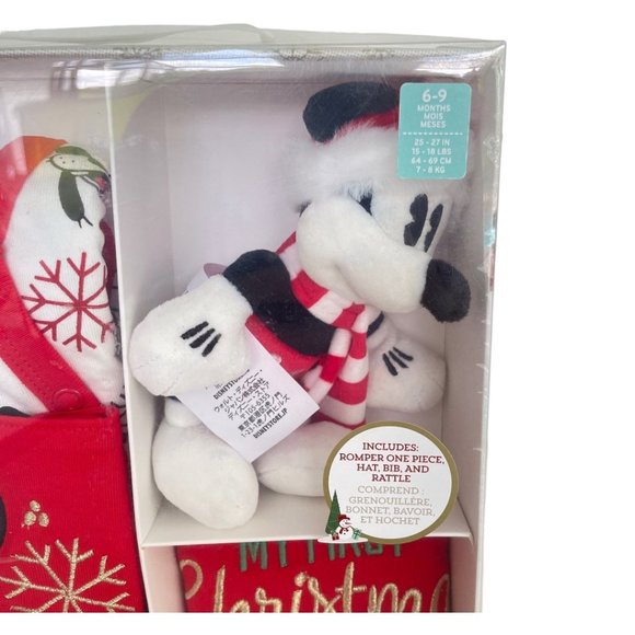 Disney Store Mickey Mouse and Friends My First Christmas Baby Gift Set 6-9M - Picture 4 of 10